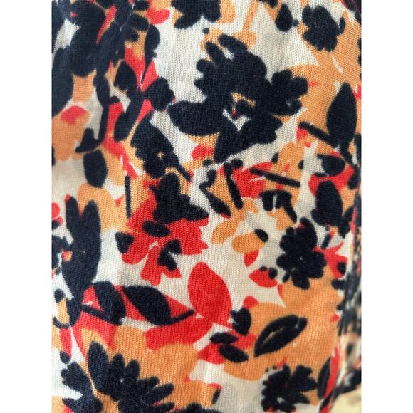 Laura Ashley 3/4 Sleeve Cardigan Petite Medium White Blue Pink - Picture 2 of 5